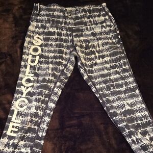 SoulCycle Monochrome Patterned Leggings